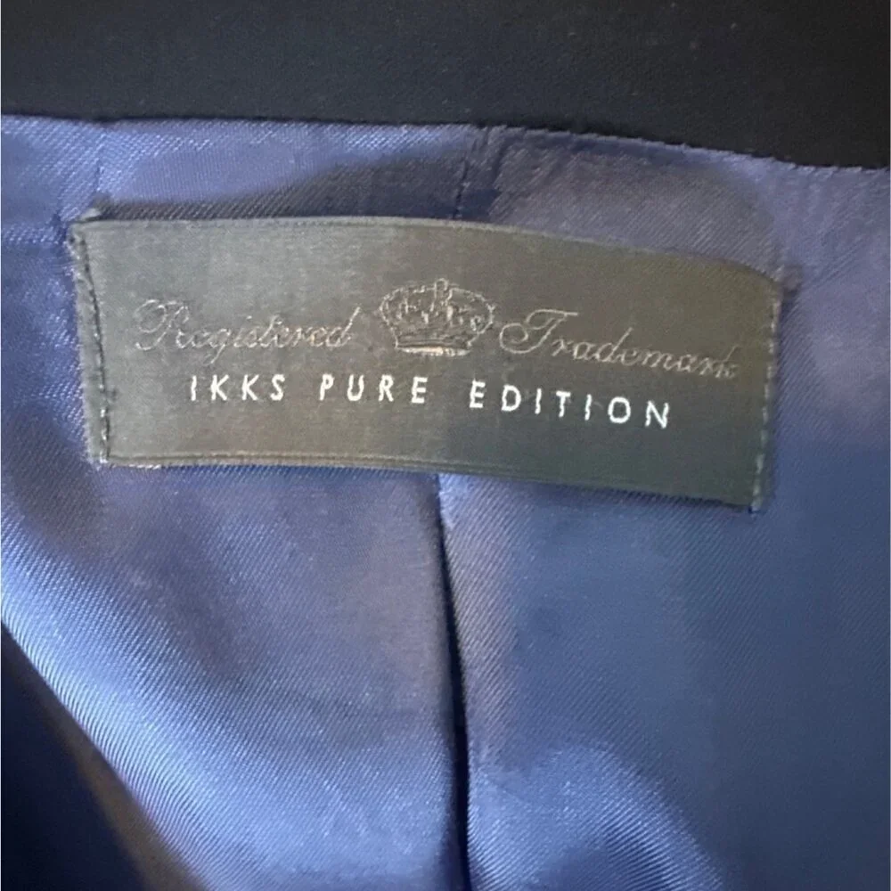 IKKS Pure Edition Mens Navy Blazer Jacket Size 54 100% Polyester